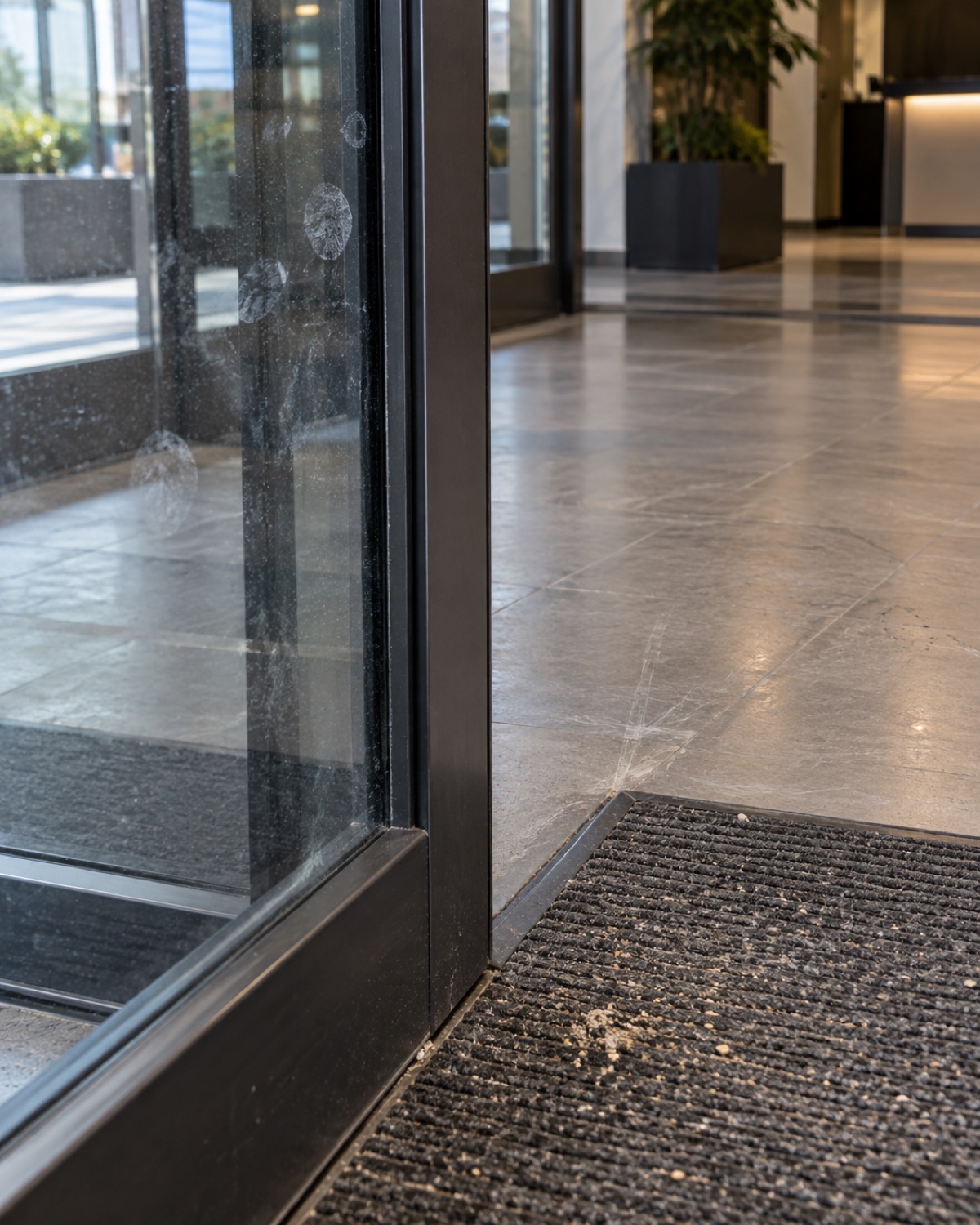 Detailed commercial cleaning equipment and surface condition